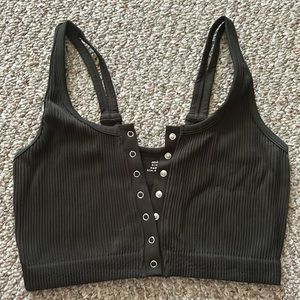 Aerie button down ribbed sports bra
